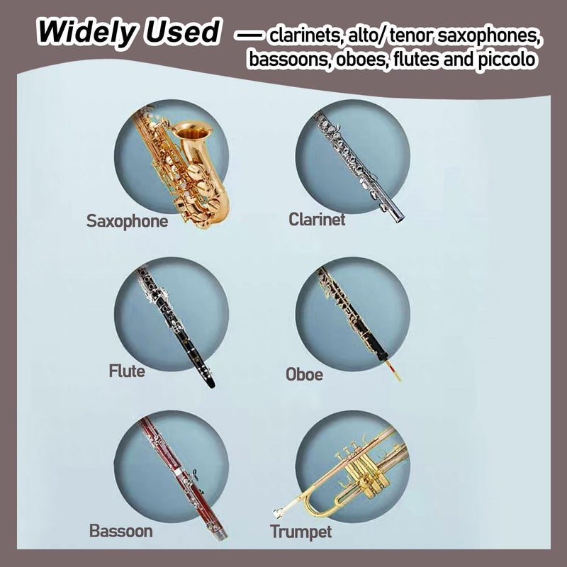 Niantime Saxophone Cork Grease, 8 pcs All-Natural Lubricating Tube Care Product for Clarinet Flute Oboes, Woodwind Instruments Accessory - Image 5